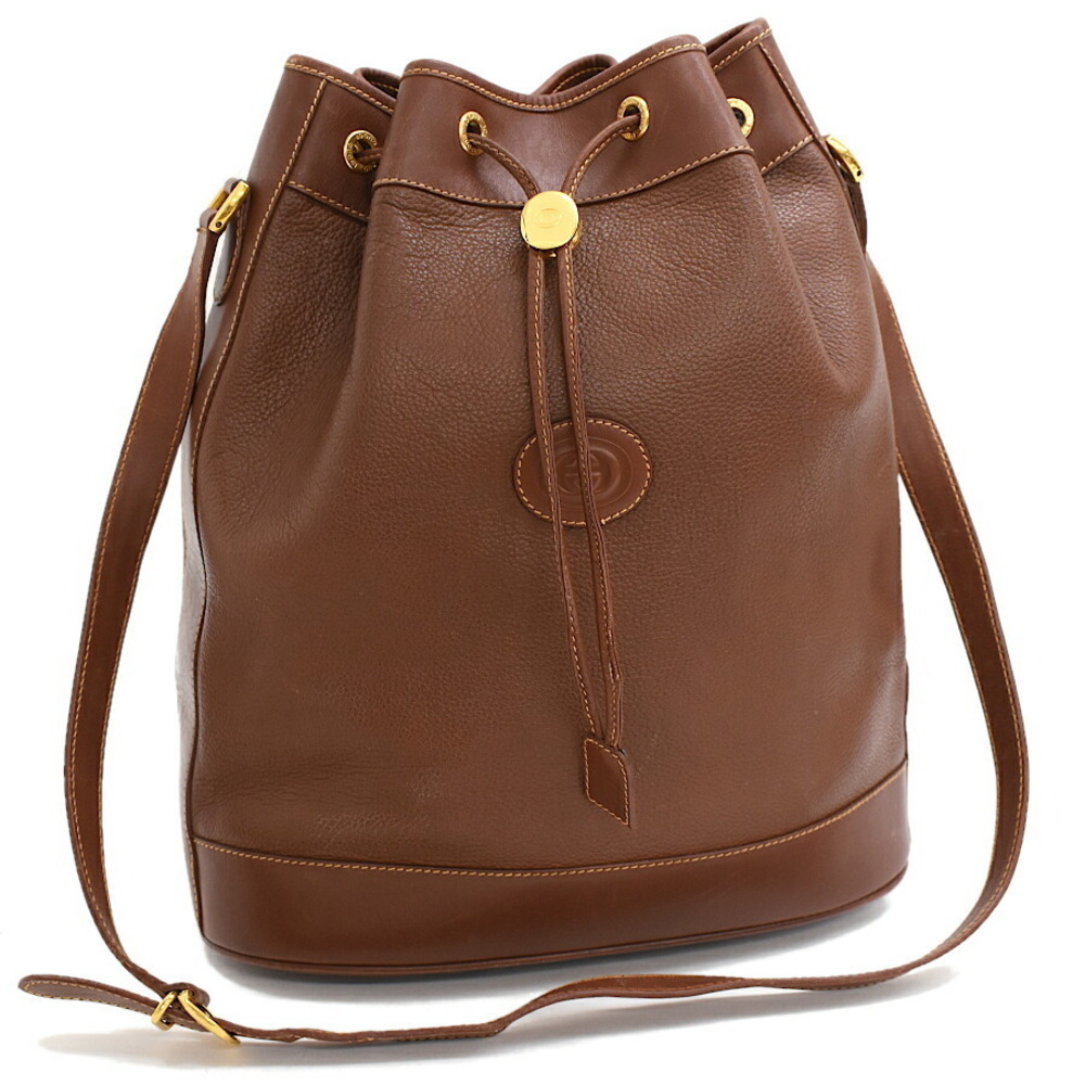 Gucci Drawstring Shoulder Bag Interlocking Gg Bro… - image 1